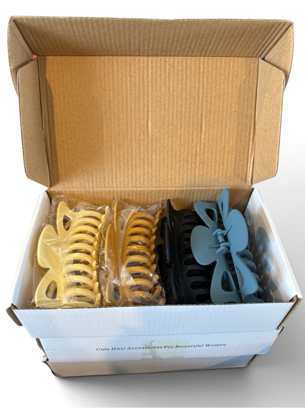 Box of 4 large Claw Clips Set